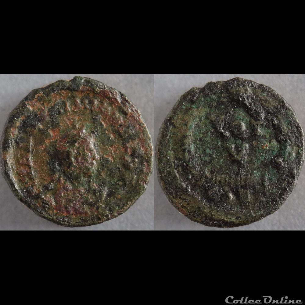 Ae4 Valentinien II - Constantinople RIC. 62 a 4 monnaie antique romaine ae4 valentinien ii constantinople ric 62 a