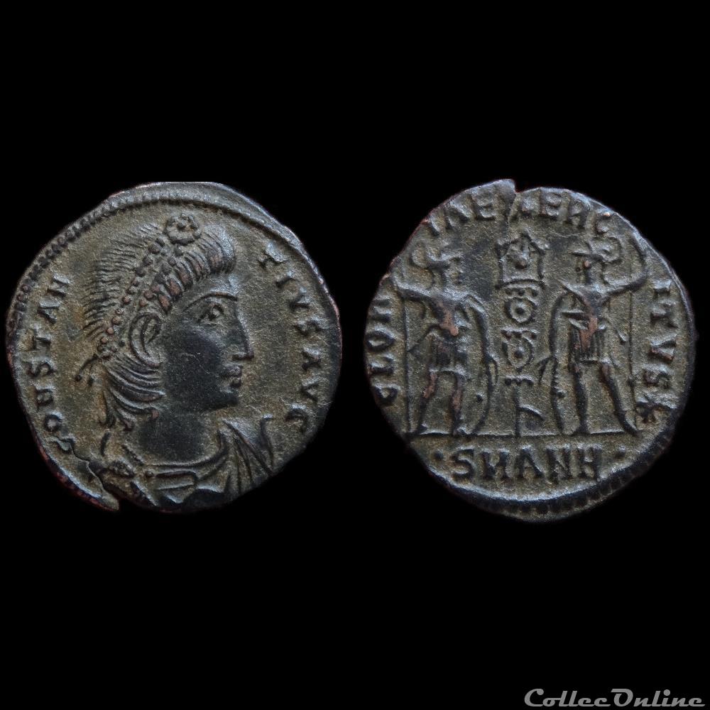 monnaie antique romaine ae4 constantius
