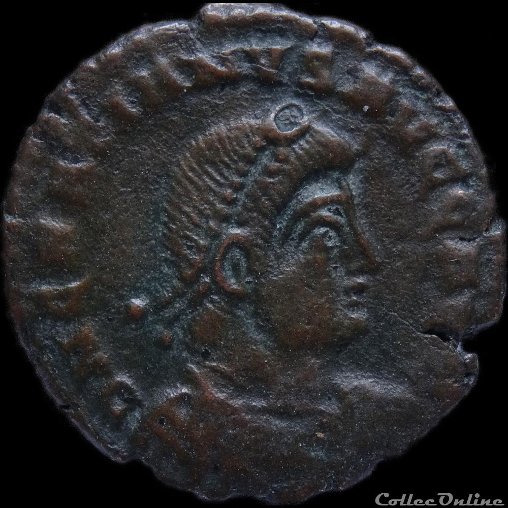 Ae3 Gratien - Arles RIC. 15 monnaie antique romaine ae3 gratien arles ric 15