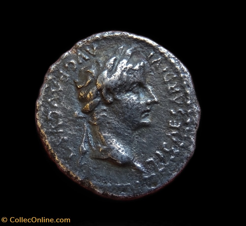 Denier Tibère - RIC. 30 monnaies antiquite av jc a ap romaines republicaines imperiales denier tibere ric 30