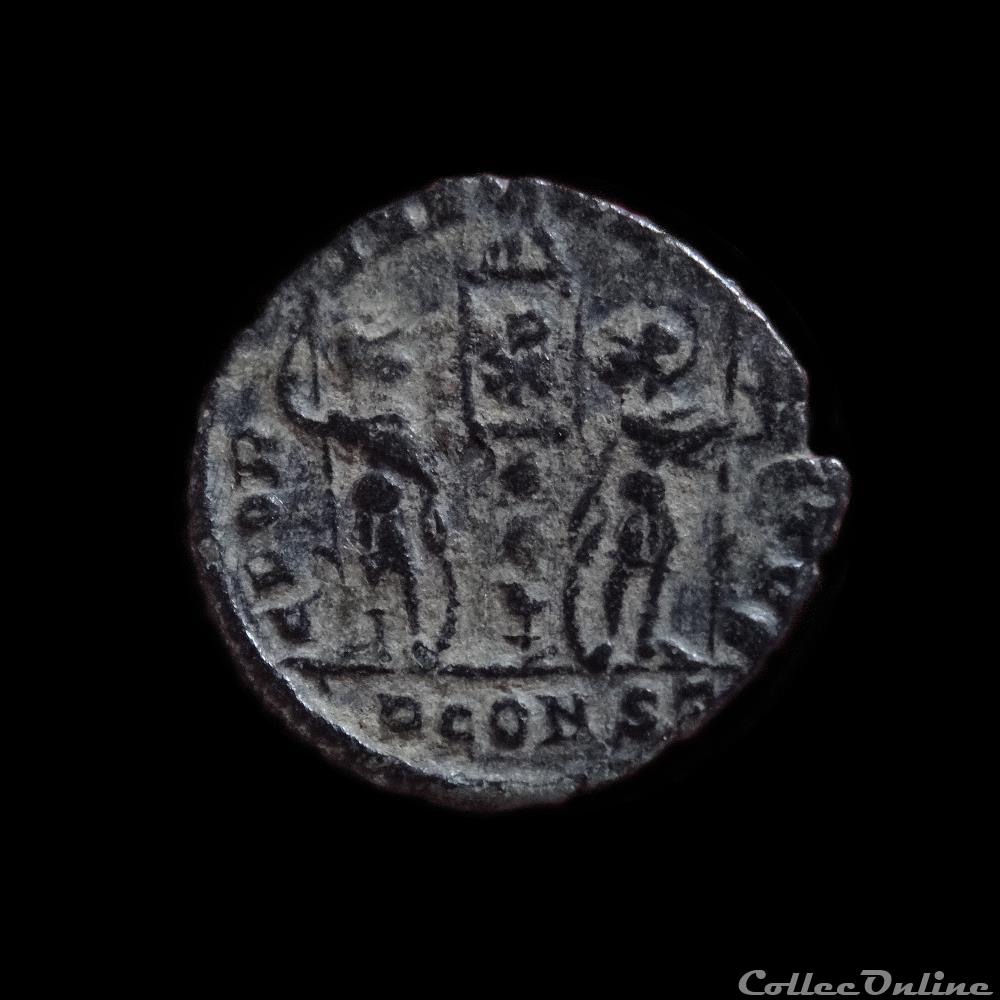 Ae3/4 Delmace - Arles RIC. 399 4 monnaie antique romaine ae3 4 delmace arles ric 399