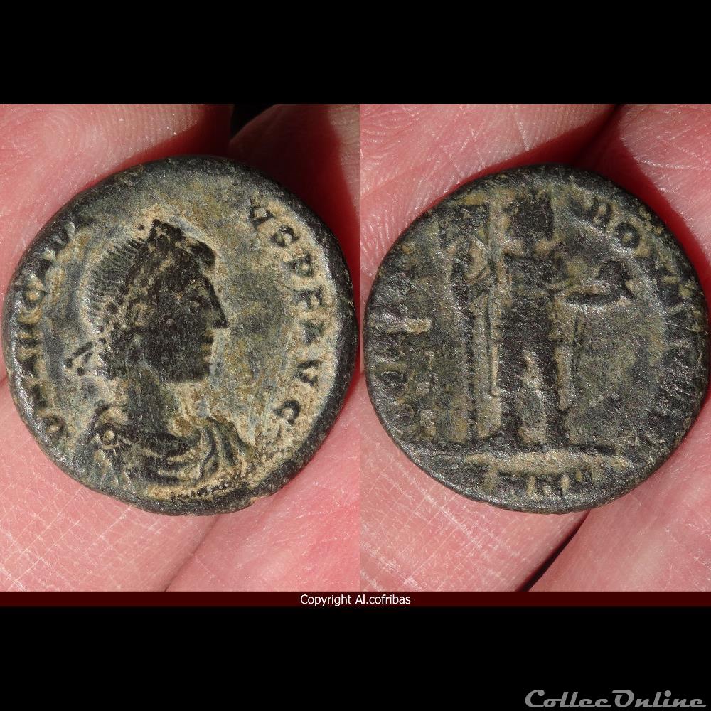 Ae2 Arcadius - Nicomédie RIC. 46 2 monnaie antique romaine ae2 arcadius nicomedie ric 46
