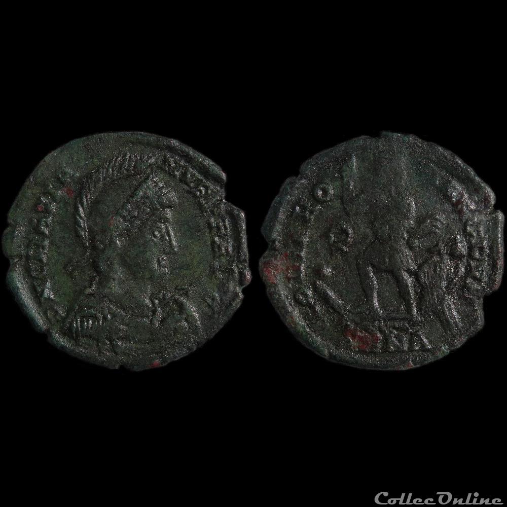 Ae2 Gratien - Nicomédie RIC. 25 5 monnaie antique romaine ae2 gratien nicomedie ric 25