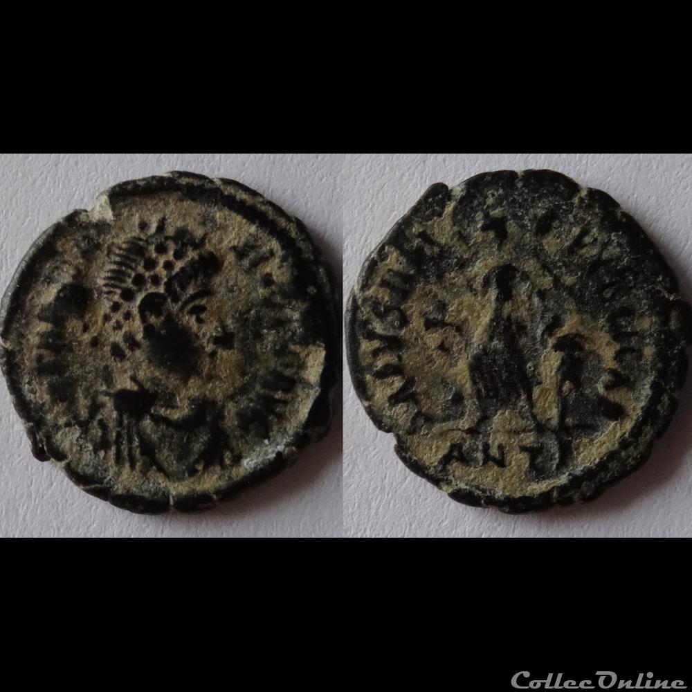 Ae4 Théodose I - Antioche RIC. 67 2 monnaie antique romaine ae4 theodose i antioche ric 67