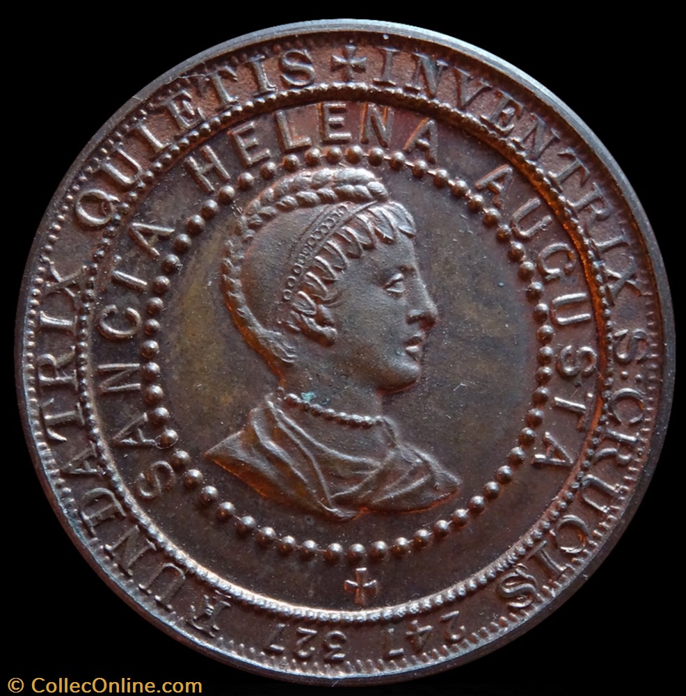 Hélène/Constantin - Jeton commémoratif York 1909 monnaie helene constantin jeton commemoratif york 1909