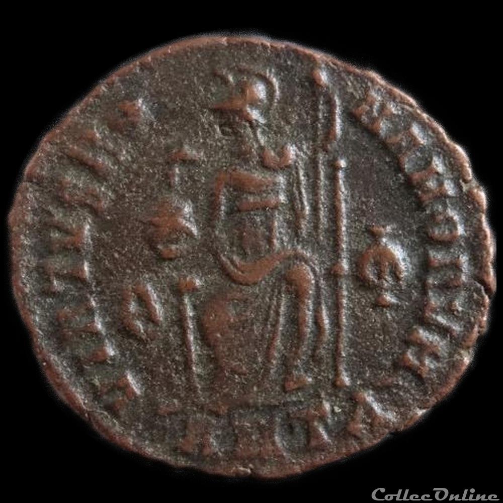 Ae3 Gratien - Antioche RIC. 50 monnaie antique romaine ae3 gratien antioche ric 50