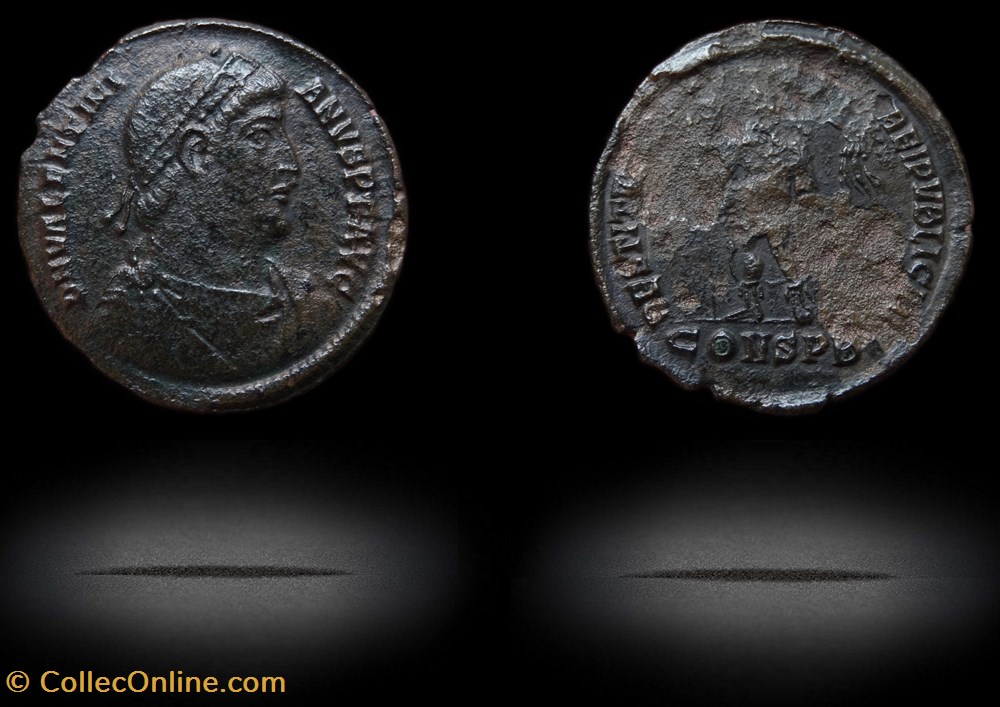 monnaies antiques romaines republicaines imperiales ae1 valentinien constantinople ric 15