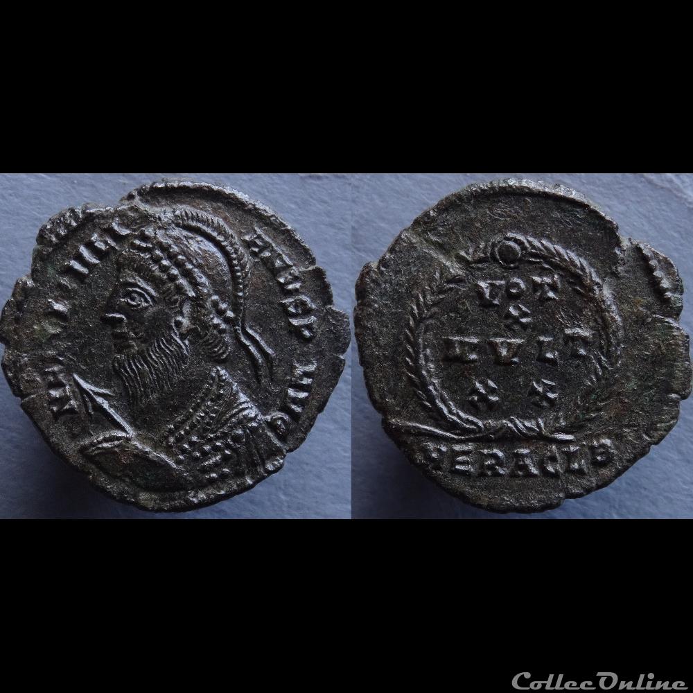 Ae3 Julien II - Héraclée RIC. 105 3 monnaie antique romaine ae3 julien ii heraclee ric 105