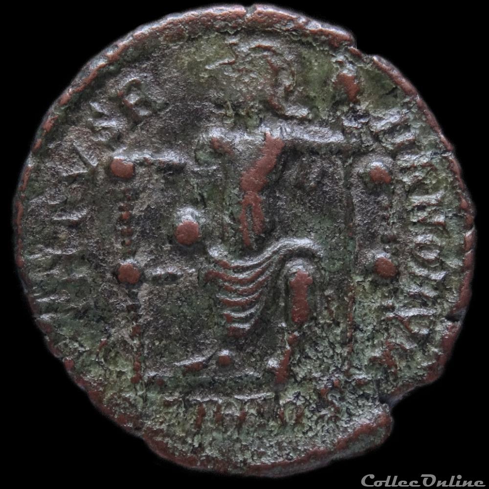 Ae3 Gratien - Aquilée RIC. 35 a 2 monnaie antique romaine ae3 gratien aquilee ric 35 a 2