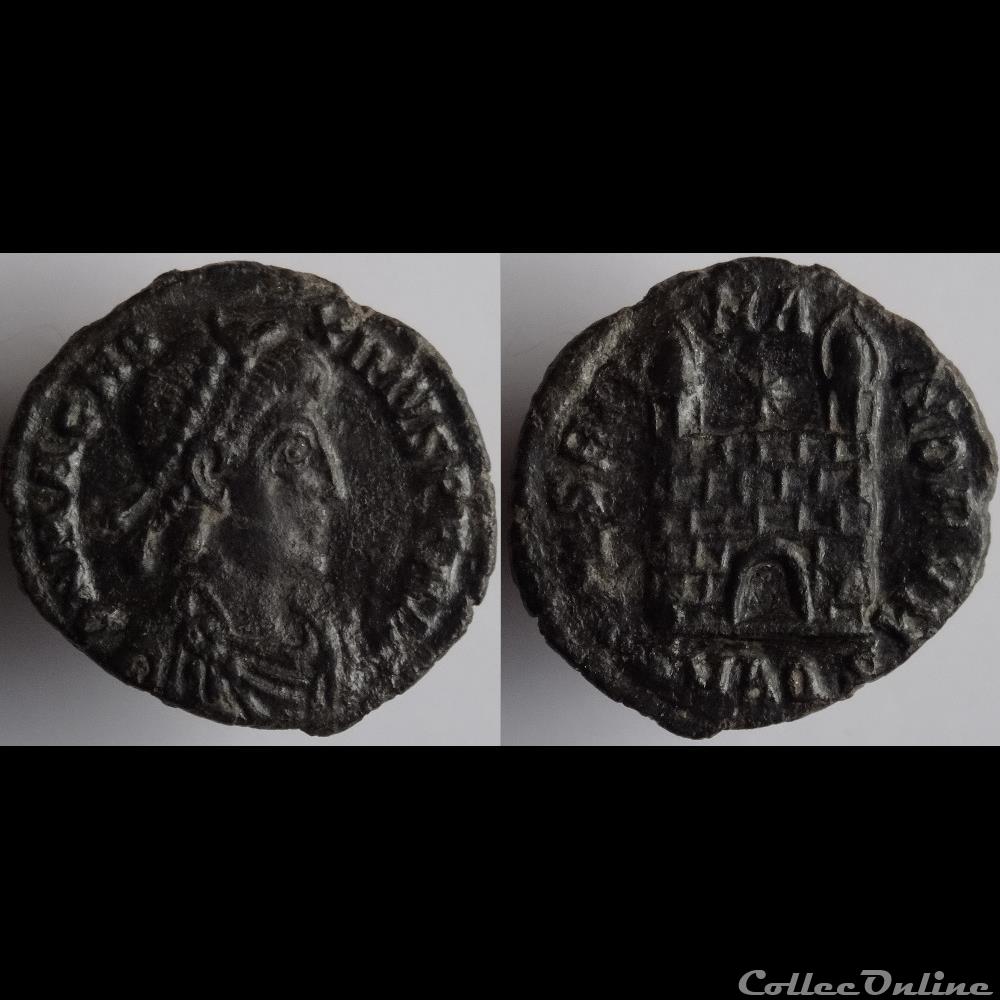 Ae4 Maxime le Grand - Aquilée RIC. 55 3 monnaie antique romaine ae4 maxime le grand aquilee ric 55