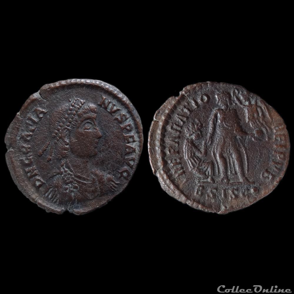 Ae2 Gratien - Siscia RIC. 26 4 monnaie antique romaine ae2 gratien siscia ric 26