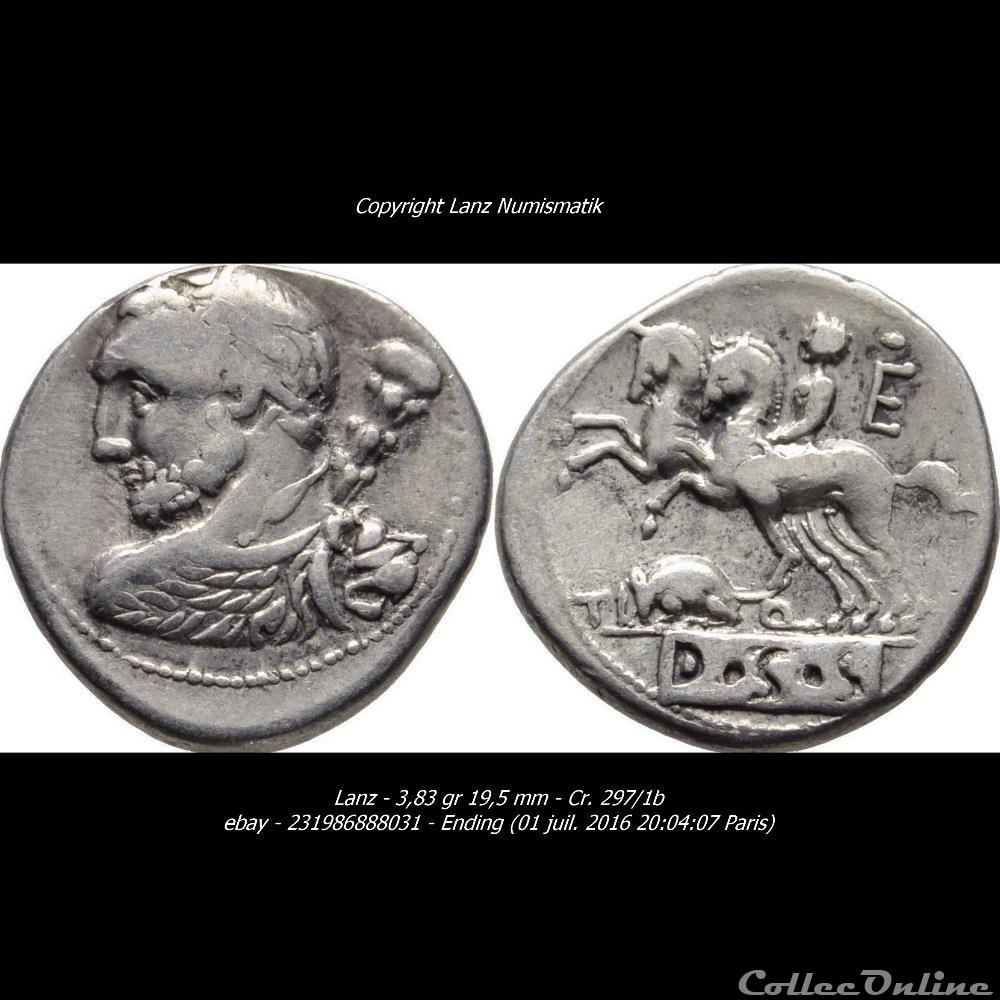 monnaie antique romaine denier de la republique ti berius quinctius rome bmcrr italy 567