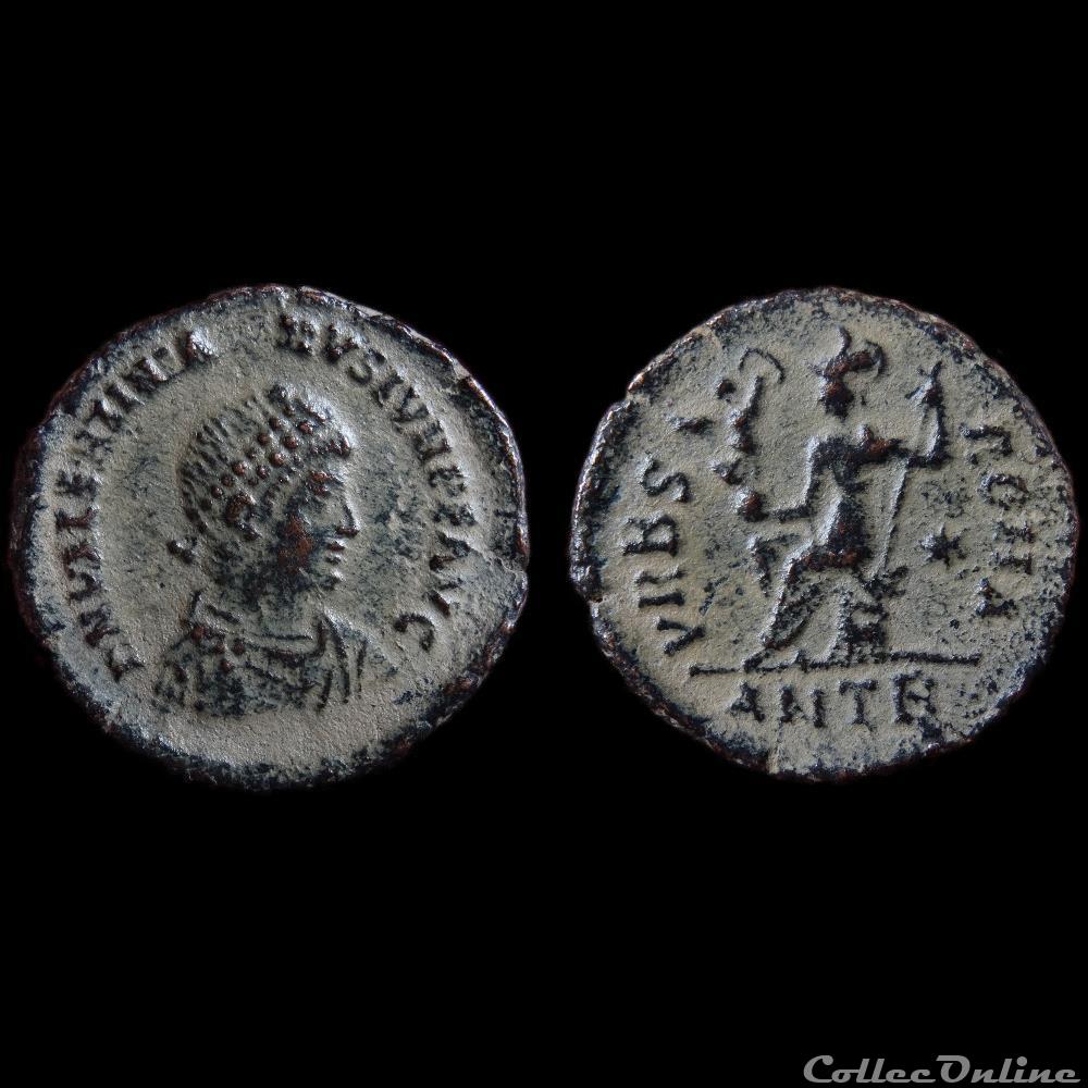 monnaie antique romaine ae3 valentinien ii antioche ric 51