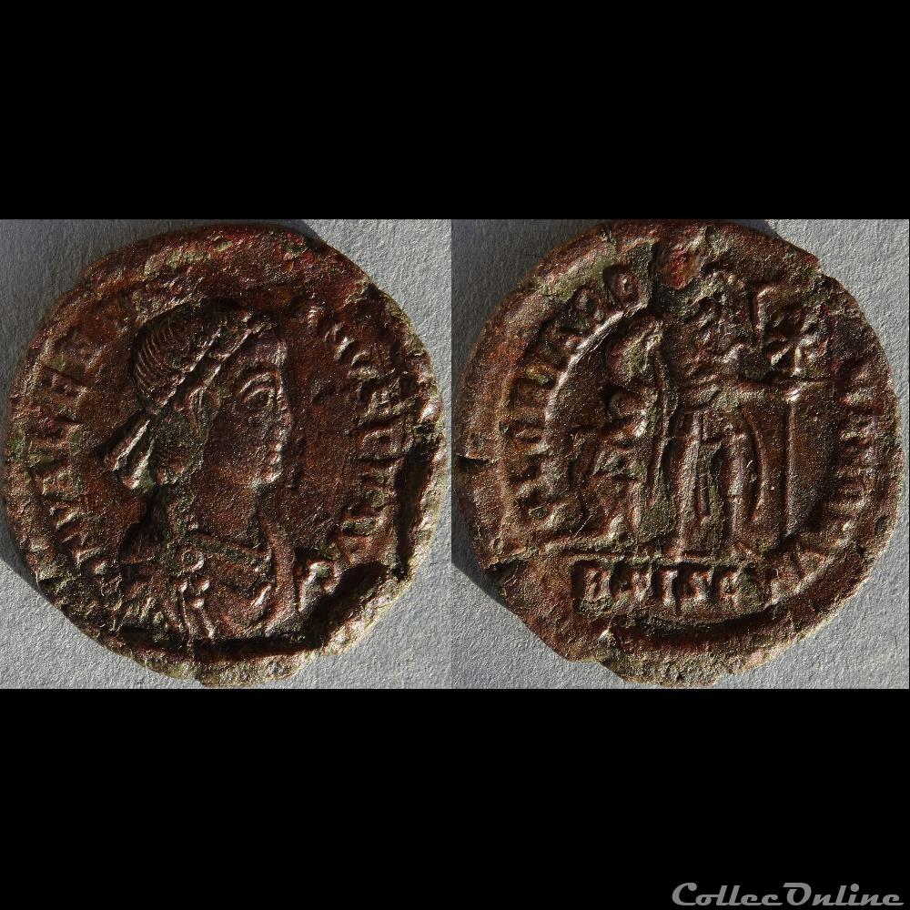 monnaie antique romaine ae4 valentinien ii siscia ric 38
