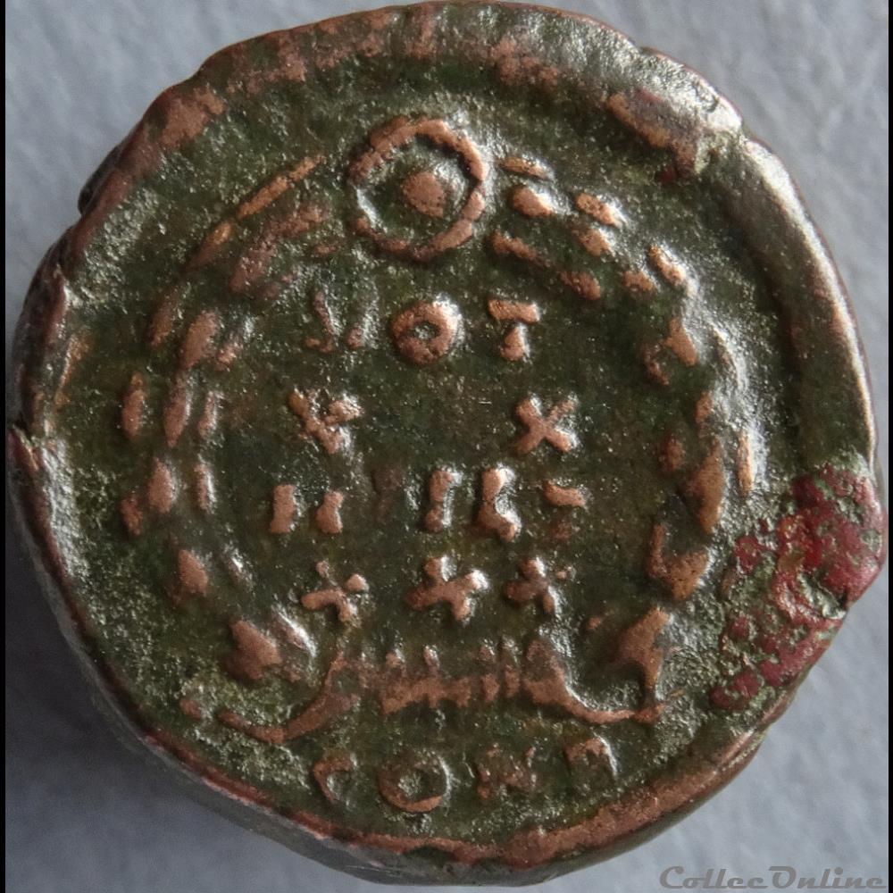 Ae4 Gratien - Constantinople RIC. 64 a 2 monnaie antique romaine ae4 gratien constantinople ric 64 a