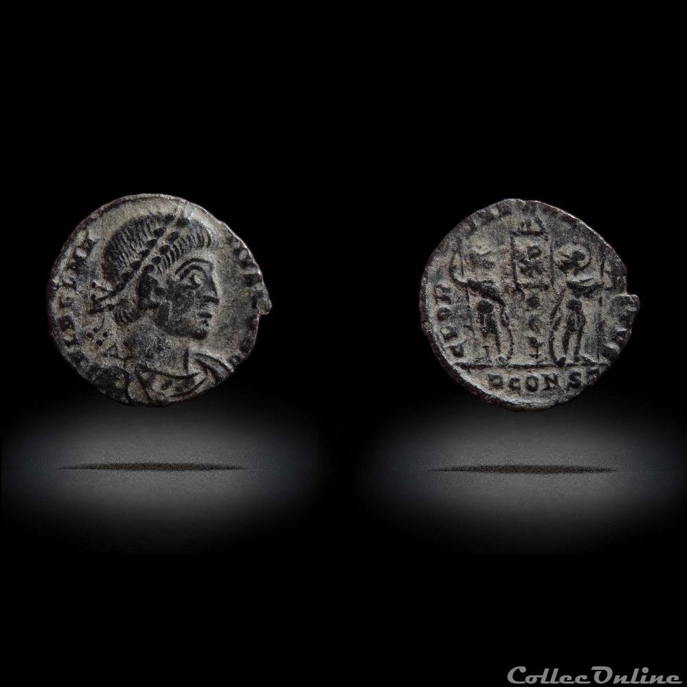 Ae3/4 Delmace - Arles RIC. 399 2 monnaie antique romaine ae3 4 delmace arles ric 399