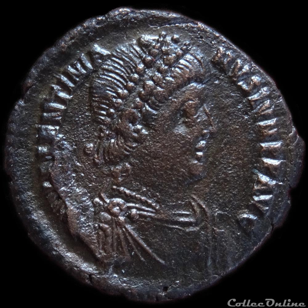 monnaie antique romaine ae3 valentinien ii antioche ric 51