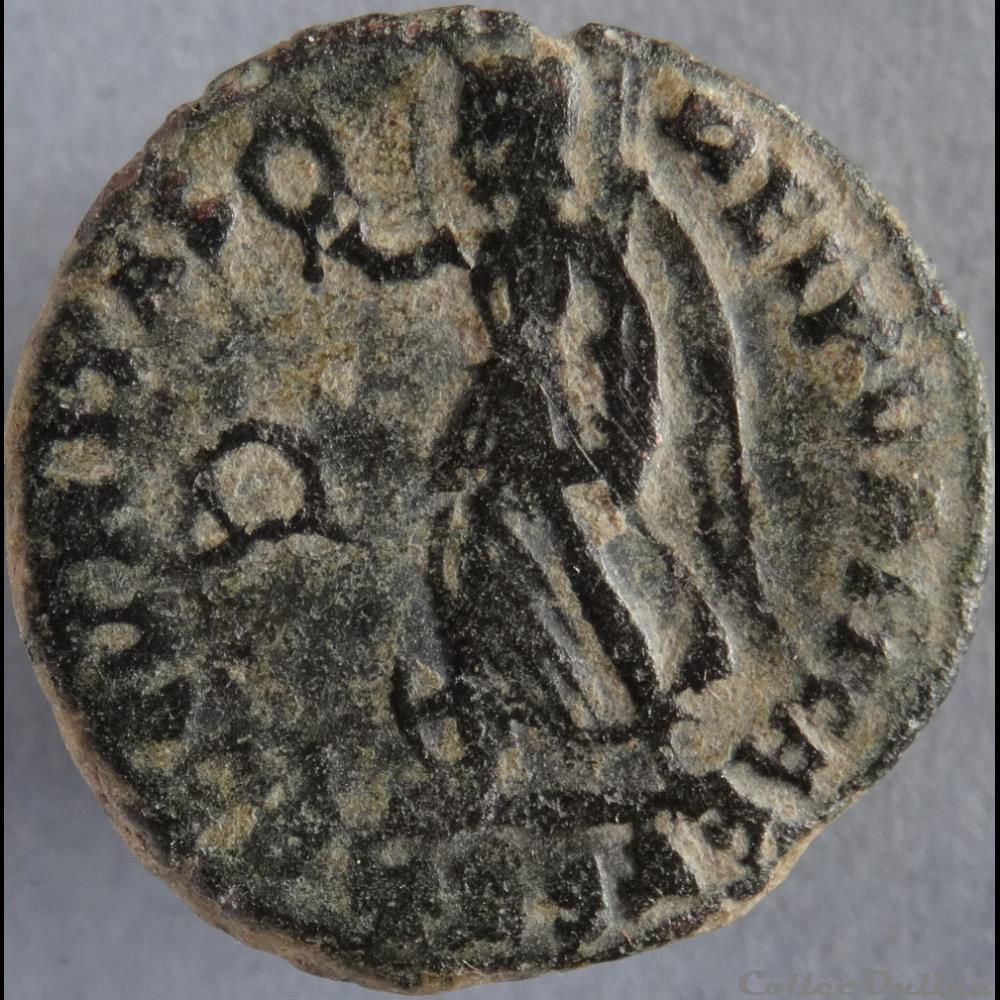 monnaie antique romaine ae3 valens thessalonique ric 18 not in ric