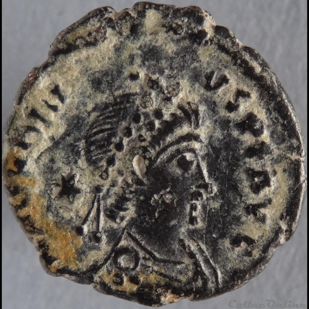 monnaie antique romaine ae3 honorius cyzique ric 414