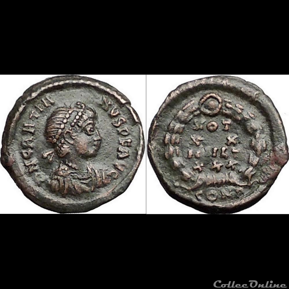 Ae4 Gratien - Constantinople RIC. 64 a 4 monnaie antique romaine ae4 gratien constantinople ric 64 a