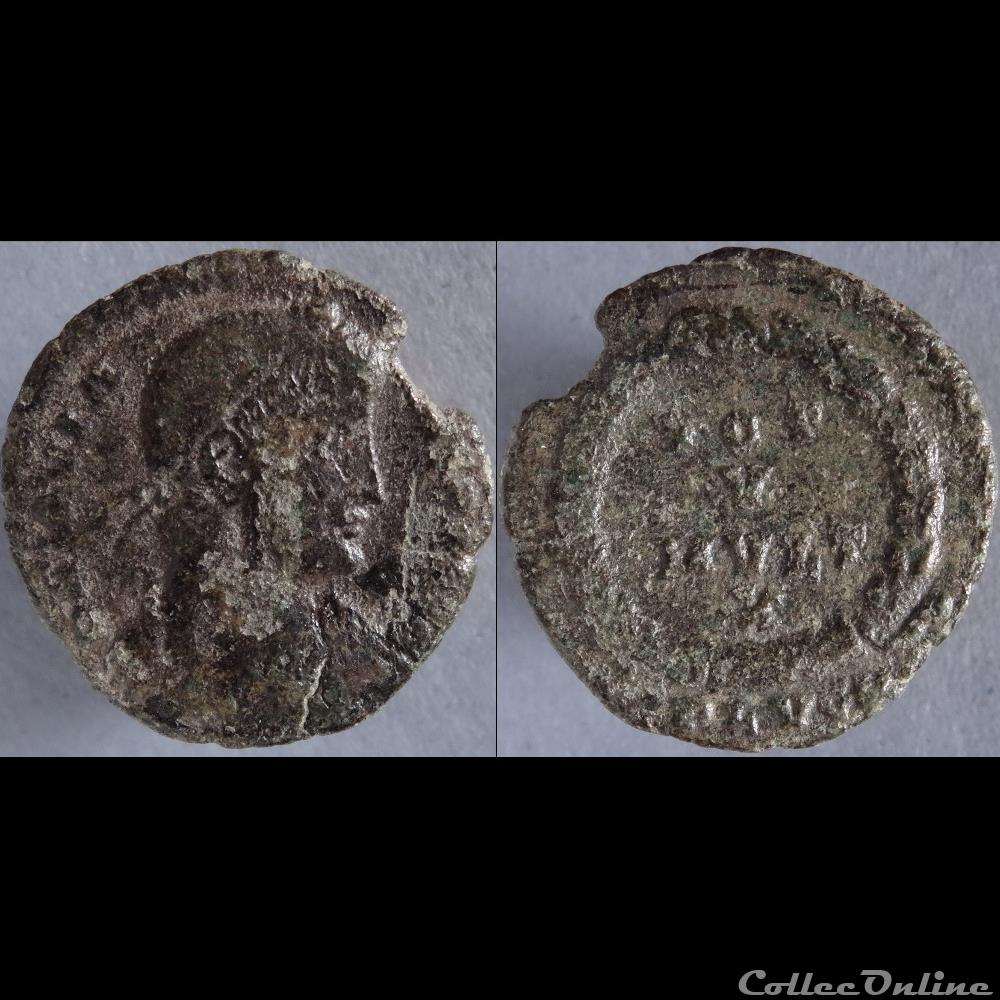 Ae3 Jovien - Lyon RIC. 241 3 monnaie antique romaine ae3 jovien lyon ric 241