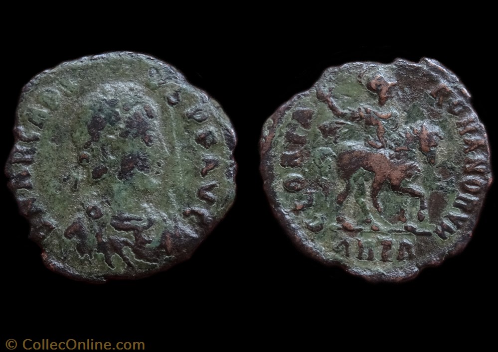 Ae4 Arcadius - Antioche RIC. 69 2 monnaie antique av jc ap romaine ae4 arcadius antioche ric 69