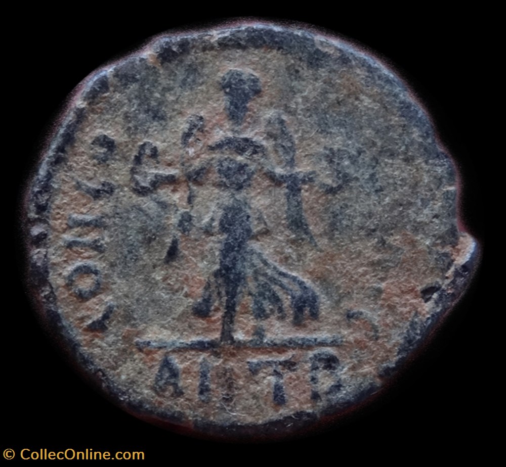 monnaie antique av jc ap romaine republicaine imperiale ae4 theodosius ii antioche ric 439