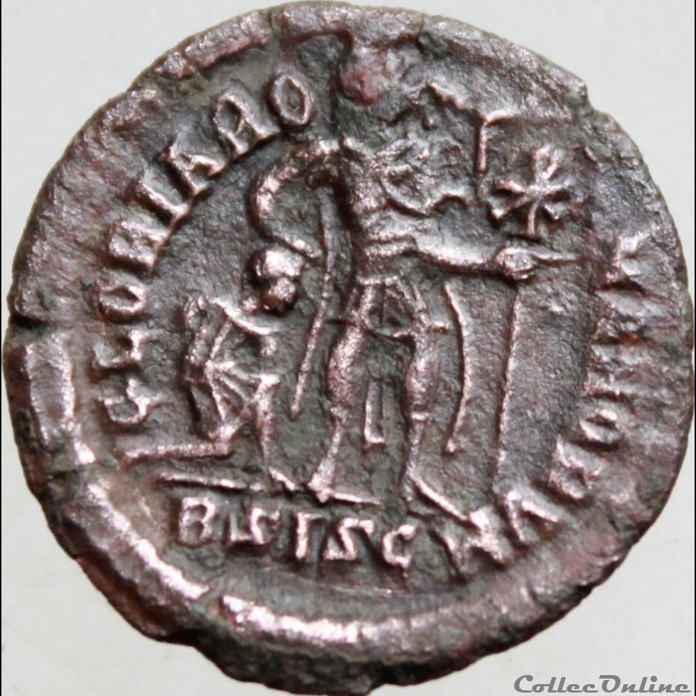monnaie antique romaine ae4 valentinien ii siscia ric 38