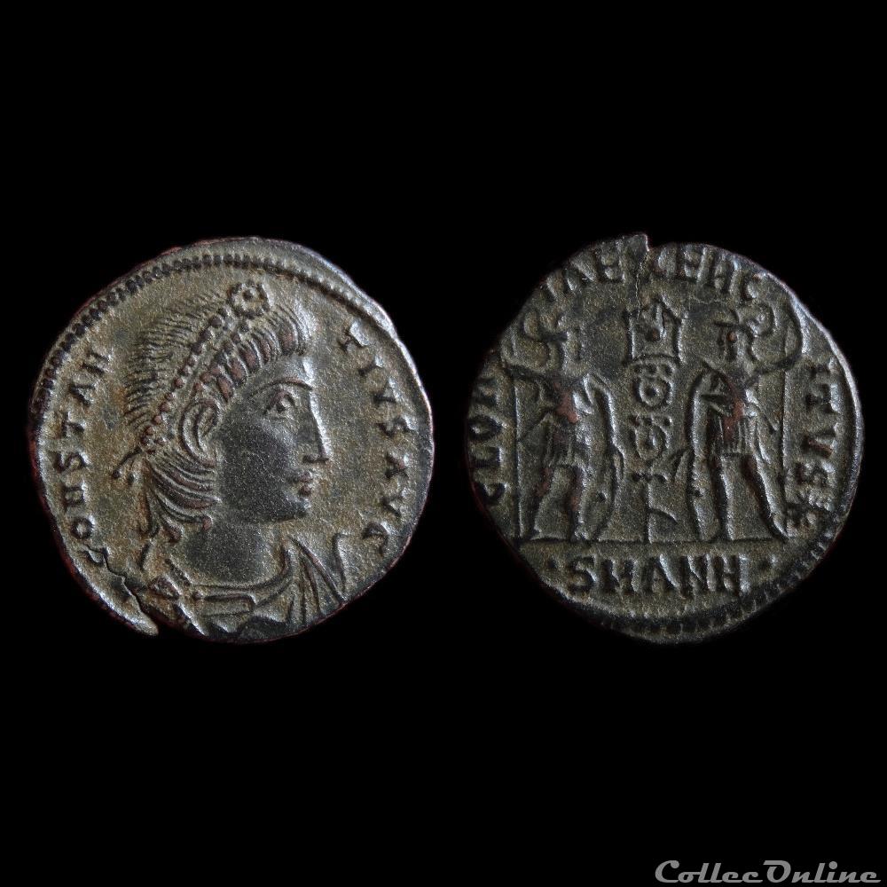 monnaie antique romaine ae4 constantius