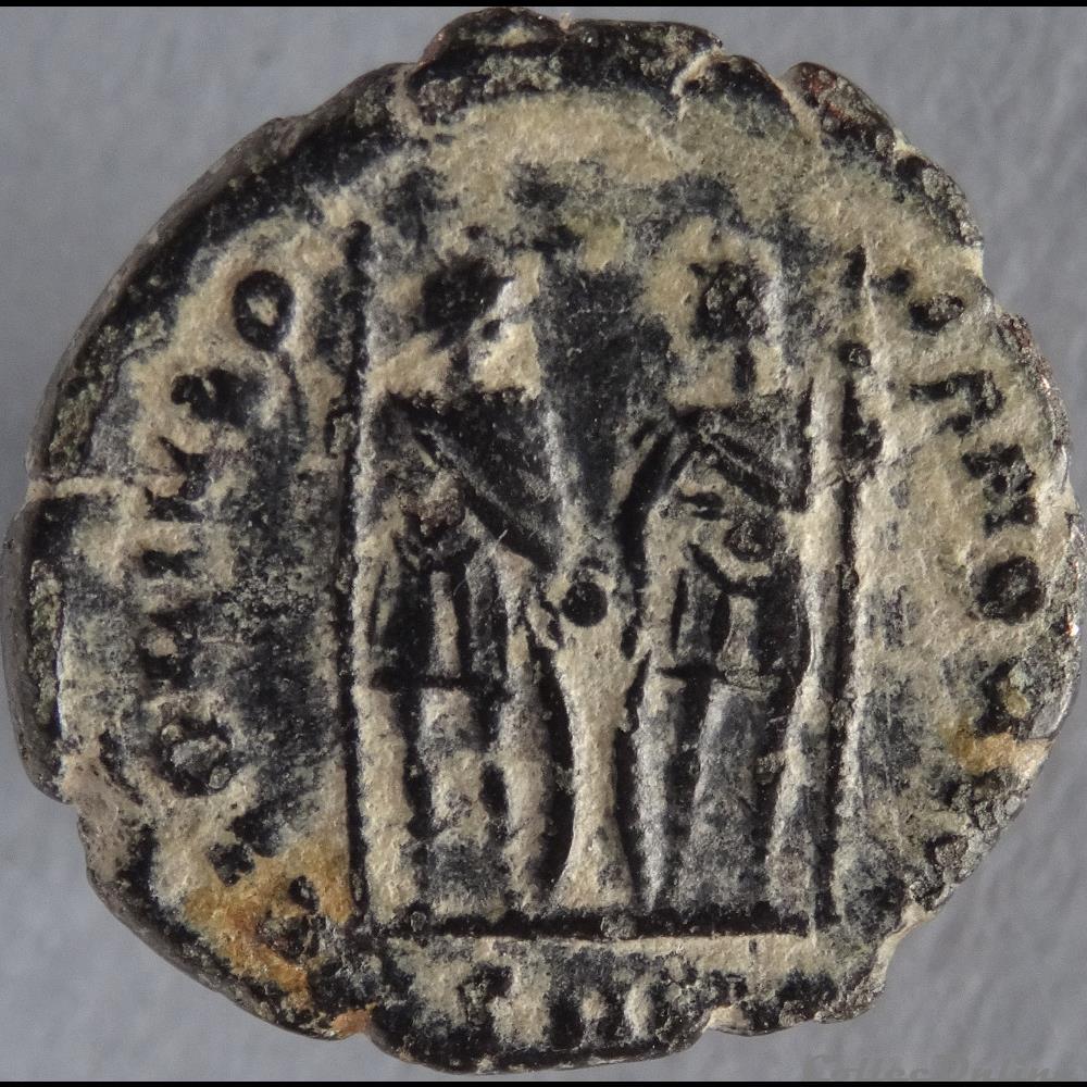 monnaie antique romaine ae3 honorius cyzique ric 414