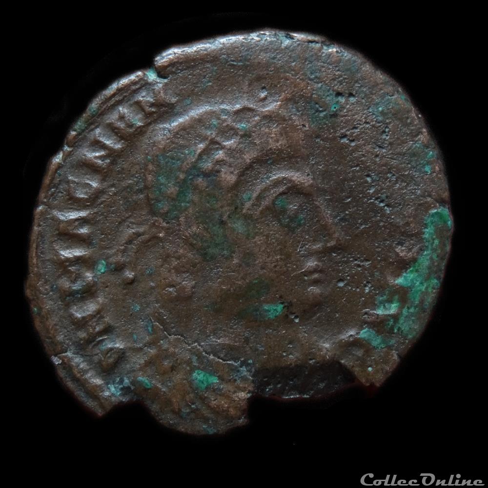 monnaie antique romaine ae2 imitation maiorina magnence fel temp