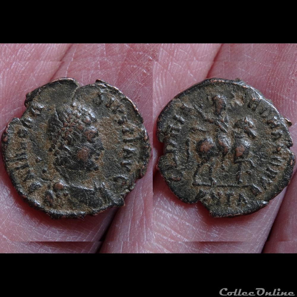 Ae4 Théodose I - Antioche RIC. 69 a 1 5 monnaie antique romaine ae4 theodose i antioche ric 69 a 1