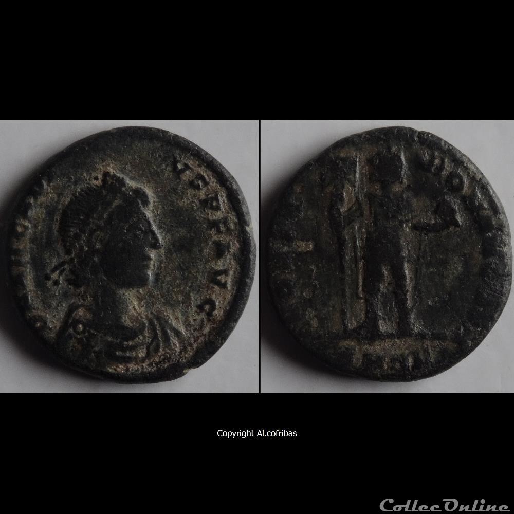 Ae2 Arcadius - Nicomédie RIC. 46 3 monnaie antique romaine ae2 arcadius nicomedie ric 46