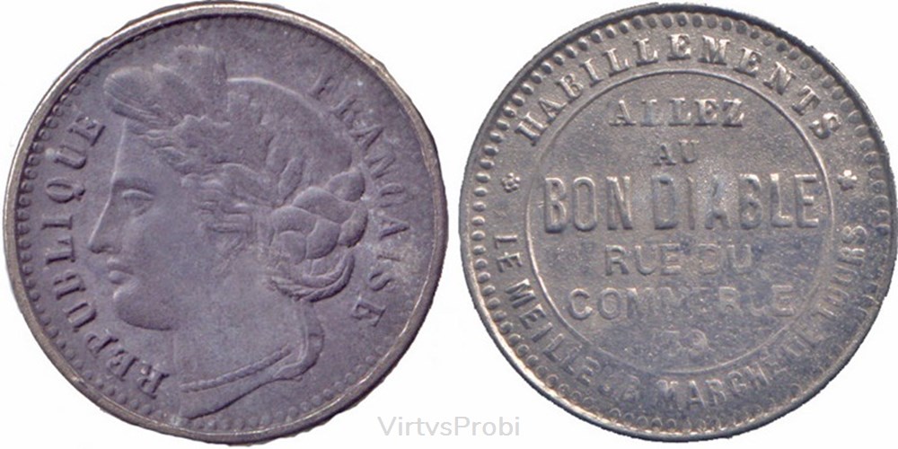 France, Token, Bon Diable coins world france token bon diable