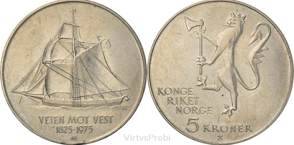 coins world norway 5 kroner km 422