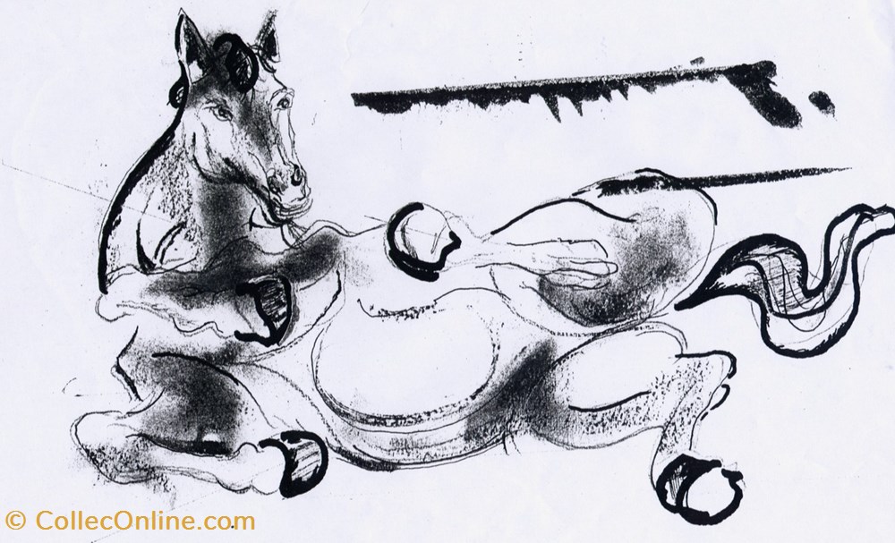 Le Picotin (1988) art antiquite peinture dessin le picotin 1988