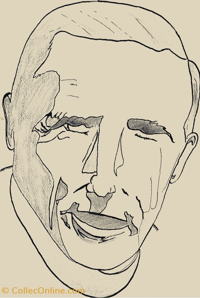 Pierre Teilhard de Chardin (1975) art antiquite peinture dessin pierre teilhard de chardin 1975