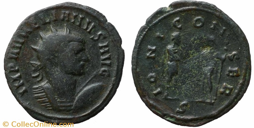AURELIAN RIC TEMP 2581 SOLD coins ancient to romans imperial and republican aurelian ric temp 2581 sold