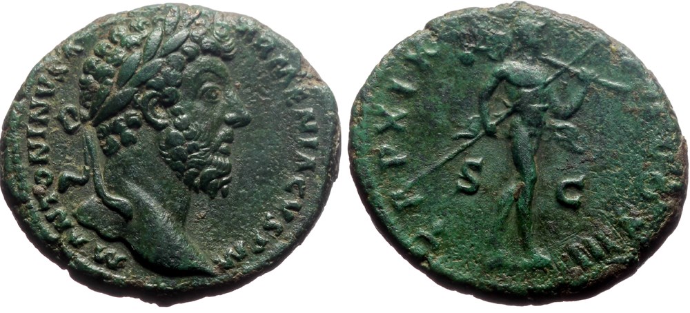Marcus Aurelius As Mars SOLD coins ancient to romans imperial and republican marcus aurelius as mars sold