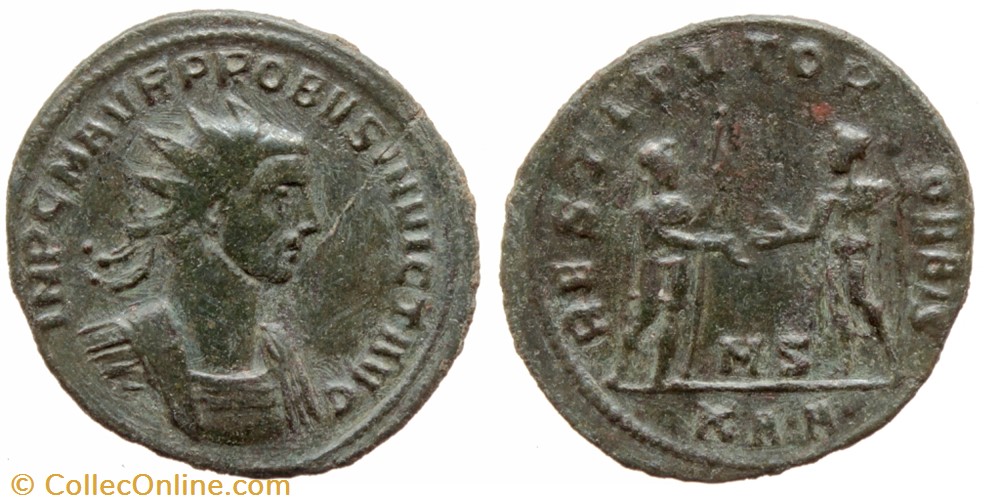 PROBUS RIC 858var. SOLD coins ancient to romans imperial and republican probus ric 858var sold