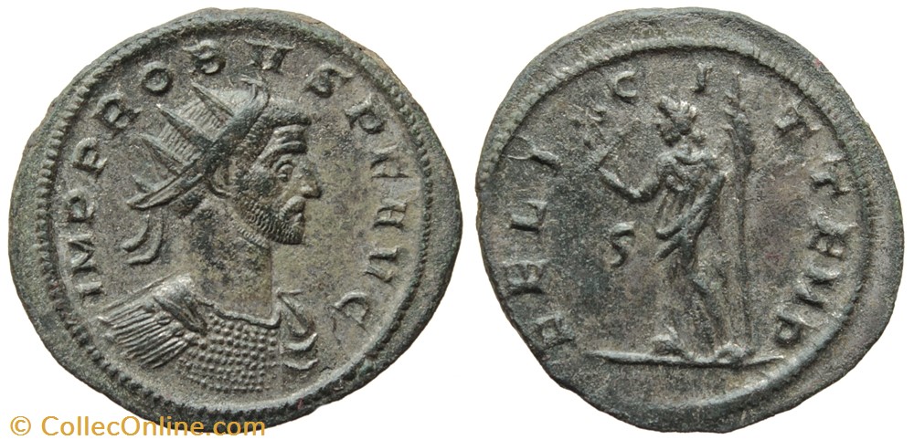 PROBUS RIC 539var. unique SOLD coins ancient to romans imperial and republican probus ric 539var unique sold