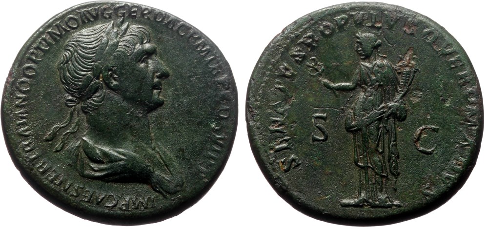 003 Traian Felicitas RIC 624 coins ancient to romans imperial and republican 003 traian felicitas ric 624