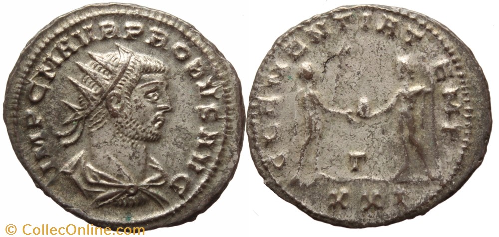 coins ancient to romans imperial and republican probus ric 921 officina 3 sold