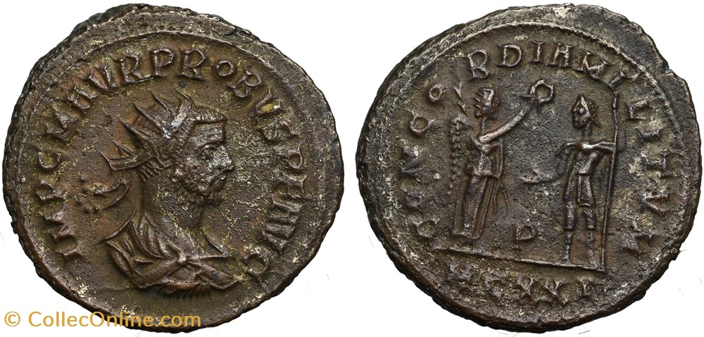 coins ancient to romans imperial and republican probus ric 907 mcxxi officina 1 sold