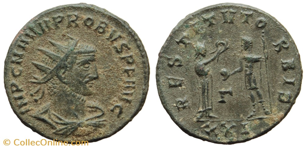 coins ancient to romans imperial and republican probus 4th emmission off 3 sold