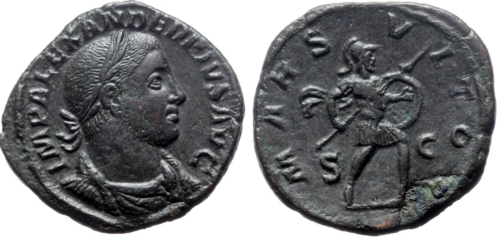 coins ancient romans imperial republican 010e alexander sever mars vltor