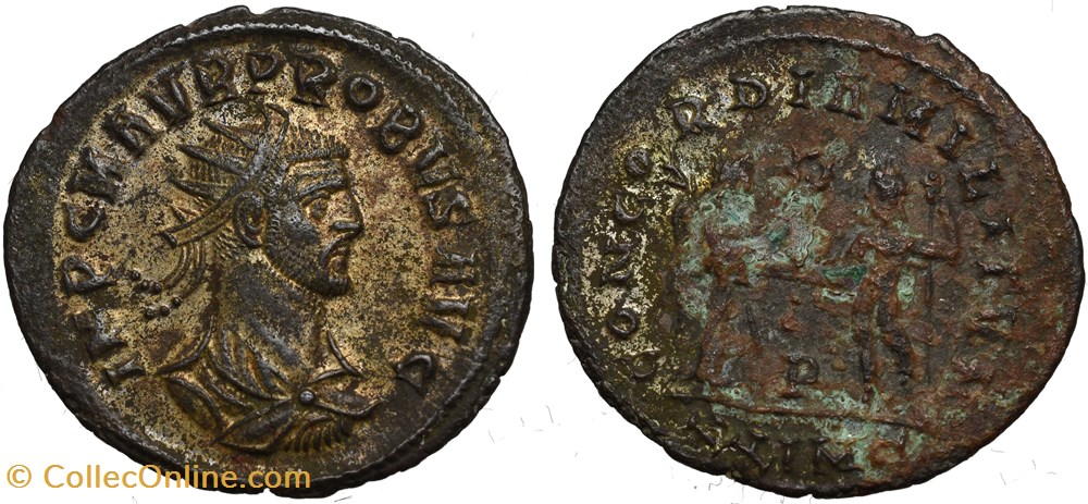 PROBUS RIC 908 XXIMC OFFICINA 1 coins ancient to roman republic imperial probus ric 908 xximc officina 1