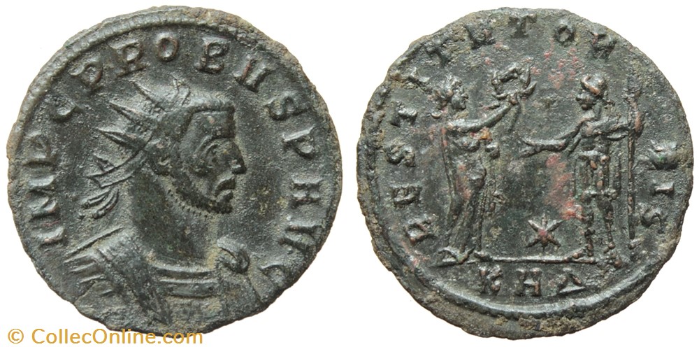 PROBUS RIC 855var. SOLD coins ancient to romans imperial and republican probus ric 855var sold