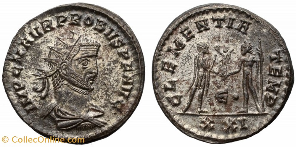 PROBUS 3rd EMMISSION OFF. 5 - SOLD coins antique c to a roman republican imperial probus 3rd emmission off 5 sold