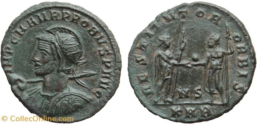PROBUS RIC 857var. SOLD coins ancient to romans imperial and republican probus ric 857var sold